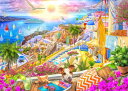 Lars Stewart クロスステッチ刺しゅうチャート HAED 図案 【Santorini View】 Heaven And Earth Designs 輸...