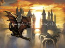 Ciruelo Cabral クロスステッチ刺しゅうチャート HAED 図案 【Sunset Dragon】 Heaven And Earth Designs ...