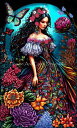 Jenoviya Art クロスステッチ 図案 刺しゅう チャート 【Esmeralda JA】 Heaven And Earth Designs 輸入 上級者...