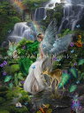 John Enright クロスステッチ 図案 刺しゅう チャート 【Fairy Queen Fall】 Heaven And Earth Designs 輸入 上級者 天使 エンジェル 風景 滝 バンビ