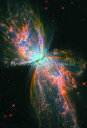 NASA Images クロスステッチ 図案 刺しゅう チャート 【Butterfly Nebula】 Heaven And Earth Designs 輸入 上級者 宇宙 星雲 NGC 6302 惑星状星雲 バタフライ星雲