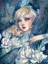 Margaret Morales クロスステッチ 図案 刺しゅう チャート 【 Ivory Crow / Ivory Crow Max Colors 】 Hea...