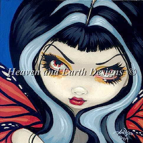 HAED 手芸 クロスステッチ刺繍チャート 【フェイス・オブ・フェアリー】 Faces of Faery 23