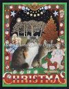 図案 クロスステッチ刺繍 Heaven And Earth Designs HAED 輸入 上級者 Lesley Ivory アメリカのクリスマスと猫 An American Christmas With Agneatha And Octopussy 全面刺し