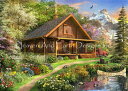Heaven And Earth Designs クロスステッチ図案 チャート 【ログ・キャビン・ホーム】 Log Cabin Home