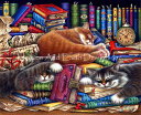 Heaven And Earth Designs クロスステッチ図案 チャート 【キャット・ライブラリ】 Cats Library