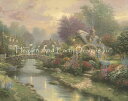 Thomas Kinkade クロスステッチ刺しゅうチャート HAED 図案 【Mini Lamplight Bridge】 Heaven And Earth ...