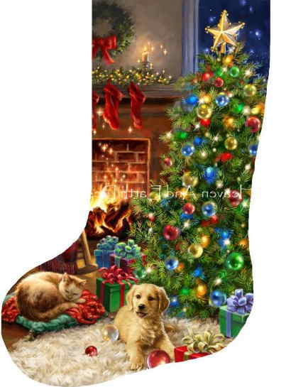 Heaven And Earth Designs クロスステッチ図案 チャート 【コージー・クリスマス・ストッキング】 Stocking Cozy Christmas Flip