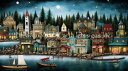 Irena Orlov クロスステッチ 図案 刺しゅう チャート 【 Supersized Happy Village Max Colors 】 Heaven ...
