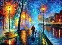 Leonid Afremov クロスステッチ 図案 刺しゅう チャート 【 Melody Of The Night / Melody Of The Night ...