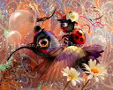 Richard Lorenz クロスステッチ 刺しゅう チャート HAED 図案 【 Bird Rider 】 Heaven And Earth Designs...