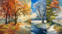 HAED Originals クロスステッチ刺しゅうチャート HAED 図案 【 4 Seasons 】 Heaven And Earth Designs 難し...