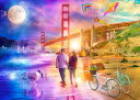 Lars Stewart クロスステッチ 図案 刺しゅう チャート 【 Golden Gate Bridge Night To Day 】 Heaven And Earth Designs 輸入 上級者 風景