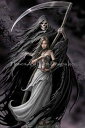 Anne Stokes クロスステッチ 図案 刺しゅう チャート 【 Mini Summon the Reaper 】 Heaven And Earth Des...