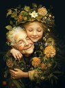 Dragon Muse クロスステッチ 図案 刺しゅう チャート 【 Grandmother and Me 】 Heaven And Earth Designs...