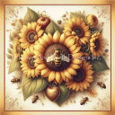 Malcolm Watson クロスステッチ 図案 刺しゅう チャート 【 Let it Bee 】 Heaven And Earth Designs 輸入 上...