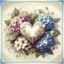 Malcolm Watson クロスステッチ 図案 刺しゅう チャート 【 Hydrangeas MW 】 Heaven And Earth Designs 輸...