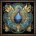 Malcolm Watson クロスステッチ 図案 刺しゅう チャート 【 The Celtic Peacock 】 Heaven And Earth Desi...