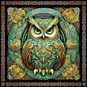 Malcolm Watson クロスステッチ 図案 刺しゅう チャート 【 The Celtic Owl 】 Heaven And Earth Designs ...