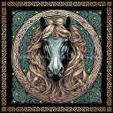 Malcolm Watson クロスステッチ 図案 刺しゅう チャート 【 The Celtic Horse Request A Size Max Colors...