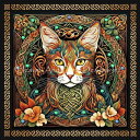 Malcolm Watson クロスステッチ 図案 刺しゅう チャート 【 The Celtic Cat / The Celtic Cat Max Colors...