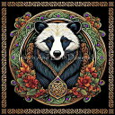 Malcolm Watson クロスステッチ 図案 刺しゅう チャート 【 The Celtic Badger 】 Heaven And Earth Desig...