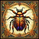 Malcolm Watson クロスステッチ 図案 刺しゅう チャート 【 BUGS R US Beetle 】 Heaven And Earth Design...