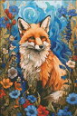 Ray Powers クロスステッチ 図案 刺しゅう チャート 【 Fox In The Flowers 】 Heaven And Earth Designs ...