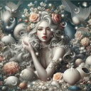 Malcolm Watson クロスステッチ 図案 刺しゅう チャート 【 Mini Amphitrite Goddess of the Sea 】 Heave...