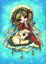 Hannah Lynn クロスステッチ 図案 刺しゅう チャート 【 Christmas Miracle Lynn 】 Heaven And Earth Designs 輸入 上級者 天使 エンジェル ひつじ 羊 ヒツジ 仔羊 ラム