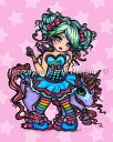Hannah Lynn クロスステッチ 図案 刺しゅう チャート 【 Mini Little Miss Deelish and Sweet Treats Tri...