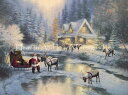 Kinkade Thomas クロスステッチ 図案 刺しゅう チャート 【 Christmas at Deer Creek 】 Heaven And Earth...