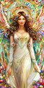 Jenoviya Art クロスステッチ 図案 刺しゅう チャート 【 Easter Angel 】 Heaven And Earth Designs 輸入 上級者 エンジェル 天使