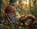 Dragon Muse クロスステッチ 図案 刺しゅう チャート 【 Gnome and Beaver 】 Heaven And Earth Designs 輸...
