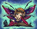 Hannah Lynn クロスステッチ 図案 刺しゅう チャート 【 Mini Bookworm Fairy 】 Heaven And Earth Design...