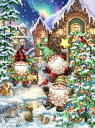 Dona Gelsinger クロスステッチ 図案 刺しゅう チャート 【 Gnome Village 】 Heaven And Earth Designs 輸...