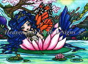 Hannah Lynn クロスステッチ 図案 刺しゅう チャート 【 Monarch Mermaid 】 Heaven And Earth Designs 輸入...