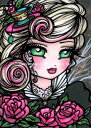 Hannah Lynn クロスステッチ 図案 刺しゅう チャート 【 Mini Tea Rose Fairy 】 Heaven And Earth Design...