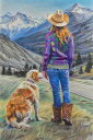 Ray Powers クロスステッチ 図案 刺しゅう チャート 【 Colorful Cowgirl 】 Heaven And Earth Designs 輸入...