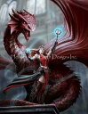 Anne Stokes クロスステッチ 図案 刺しゅう チャート 【 Scarlet Mage 】 Heaven And Earth Designs 輸入 上級...