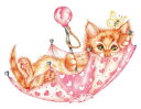 Karen Middleton クロスステッチ 図案 刺しゅう チャート 【 Parasol Kitty 】 Heaven And Earth Designs ...