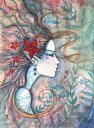 Molly Harrison クロスステッチ 図案 刺しゅう チャート 【 Red Flower Mermaid 】 Heaven And Earth Desi...