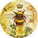 Jena Della Grottaglia -Maldonaldo クロスステッチ 図案 刺しゅう チャート 【 Ornament Queen Bee2 JDG...