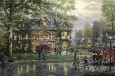 Kinkade, Thomas クロスステッチ 図案 刺しゅう チャート 【 Hometown Firehouse 】 Heaven And Earth Des...