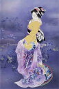 Haruyo Morita クロスステッチ 図案 刺しゅう チャート 【 Skiyu Purple Robe 】 Heaven And Earth Design...
