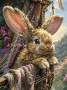Whimsi Tea クロスステッチ 図案 刺しゅう チャート 【 Wide Angle Hare 】 Heaven And Earth Designs 輸入 ...