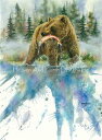 Dave Bartholet クロスステッチ 図案 刺しゅう チャート 【 Splash Dance Bear 】 Heaven And Earth Desig...