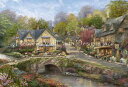 Thomas Kinkade クロスステッチ 刺しゅう チャート HAED 図案 【 Summer in Cobblestone Village 】 Heave...