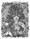 Adele Sessler クロスステッチ 図案 刺しゅう チャート 【 Masquerade Wild Rose 】 Heaven And Earth Des...