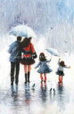 Vickie Wade クロスステッチ刺しゅうチャート HAED 図案 【 Rain Family Two Daughters 】 Heaven And Ear...